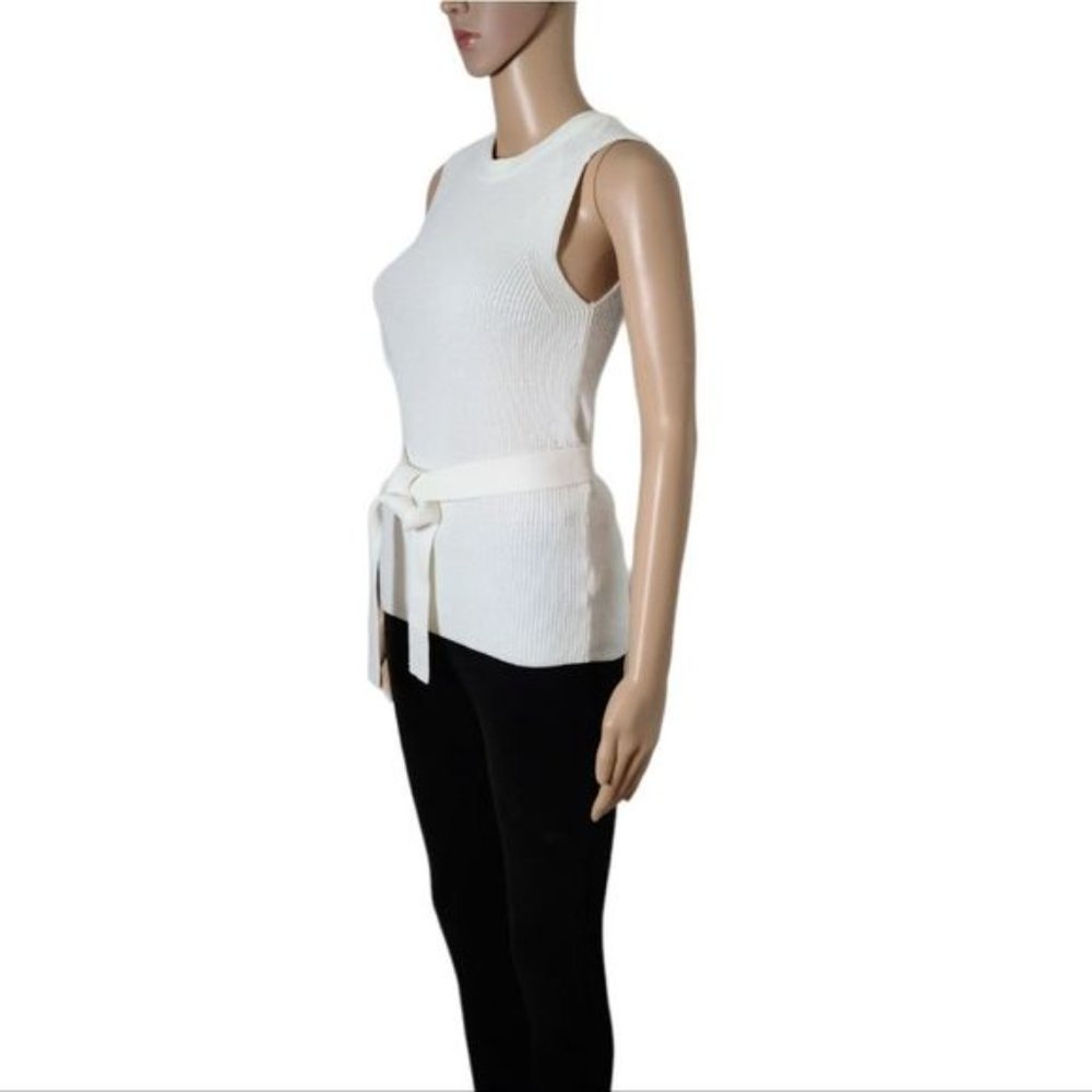 ARITZIA WILDRED Aimee Ribbed Knit Sweater Vest with Self Tie Size XXsmall - Picture 5 of 14